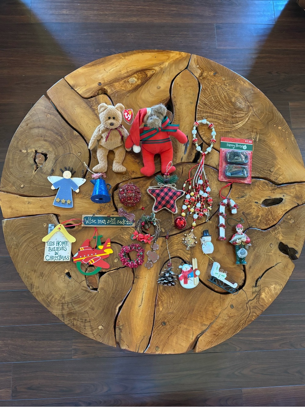 Vintage Rustic Christmas Lot of 20 Ornaments